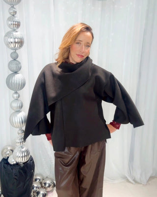 Sophia Cape Coat 'Brown'