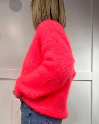 Maggie Lux Kid Mohair Jumper 'Neon Watermelon’