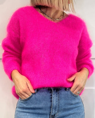 Maggie Lux Kid Mohair Jumper 'Neon Pink'