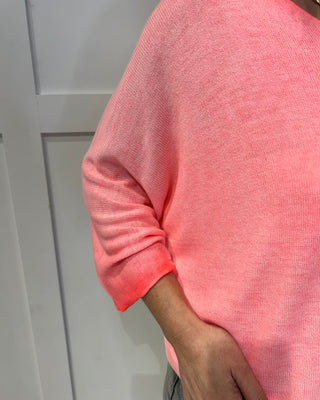 Skye Knit Jumper ‘Neon Coral’