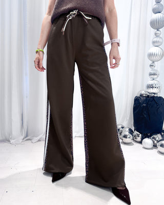 Emily Trackpants 'Leopard & Brown'
