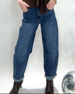 Nancy Balloon Leg Jeans 'Classic Denim'