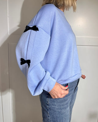 Faye Bow Sweater ‘Blue’