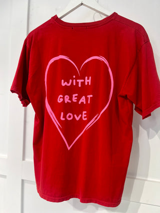 Willow Love T-shirt  ‘Red’