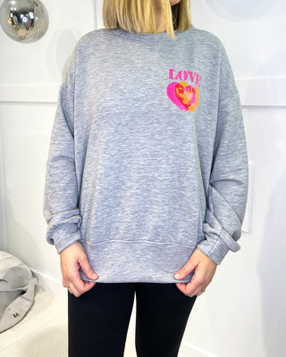 Jenna Love Crewneck Sweatshirt 'Grey'