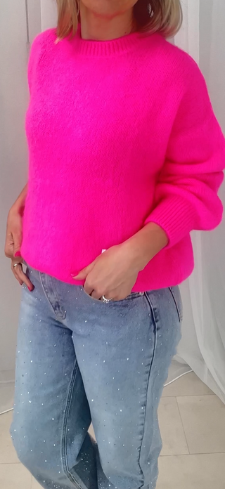 Betsy Neon Knit ‘Neon Pink’