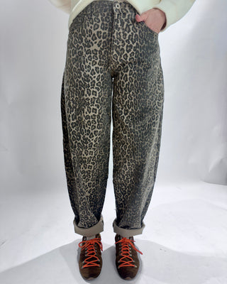 Paige Balloon Leg Jeans 'Leopard Print'