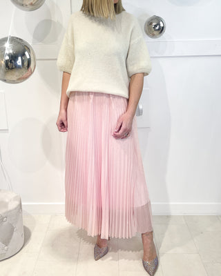 Jasmine Embellished Pleated Skirt ‘Pink’