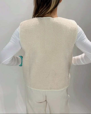 Mala Sleevles fleece gilet 'Cream'