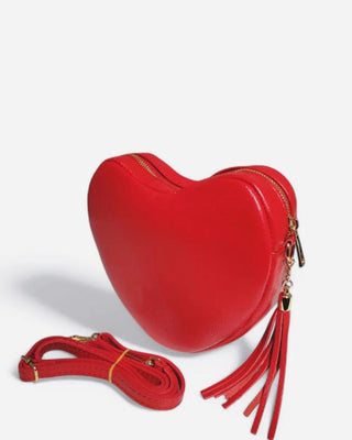 Leather Heart Bag ‘Red’