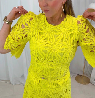 Heidi Top and Skirt Occasion Ensemble ‘Yellow’