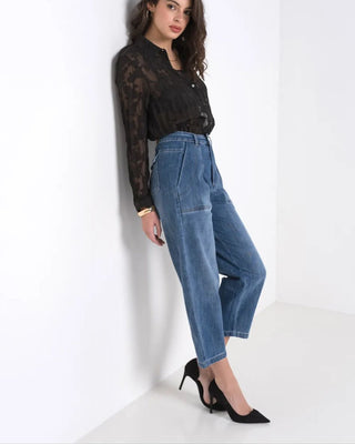 Saoirse Denim Barrel Leg Jeans