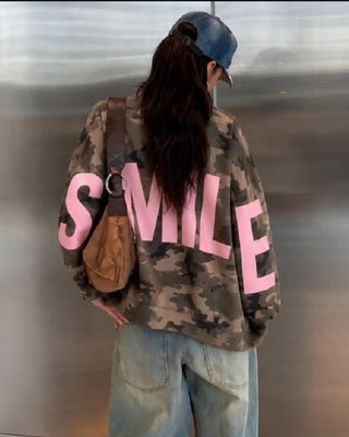 Smile Sweatshirt 'Camouflage'