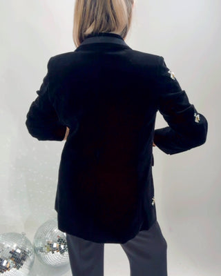Queen Bee Velvet Blazer 'Black'(Excluded from BF)