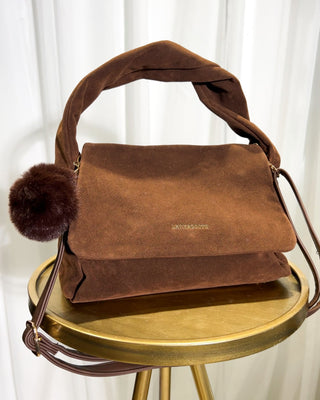 Aphrodite Suedette Bag 'Camel'
