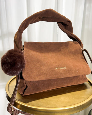 Aphrodite Suedette Bag 'Camel'
