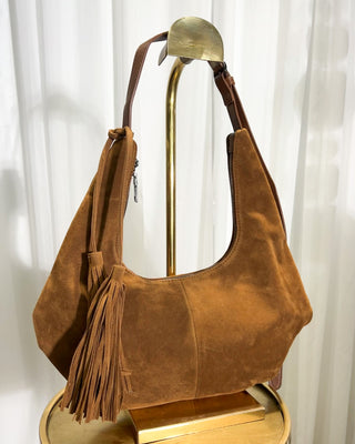 Cora Suedette Handbag 'Camel'