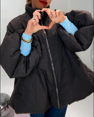 Jolie Light Puffa Jacket 'Black'