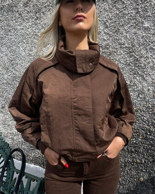 Drew Cropped Jacket 'Brown'