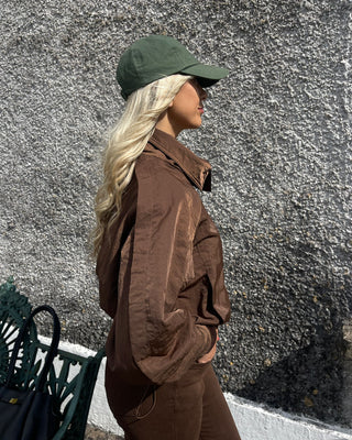 Drew Cropped Jacket 'Brown'