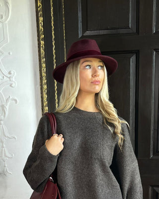 Wool Hat 'Burgundy'