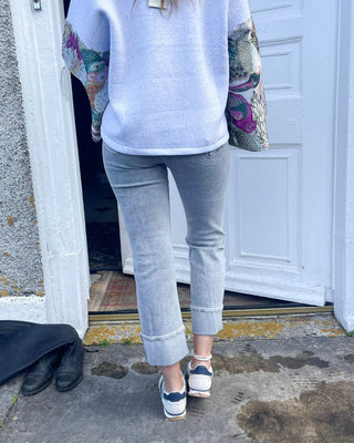 Nancy Turn Up Jeans 'Grey'