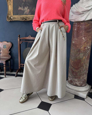 Blair Trousers with Belt 'Cream'