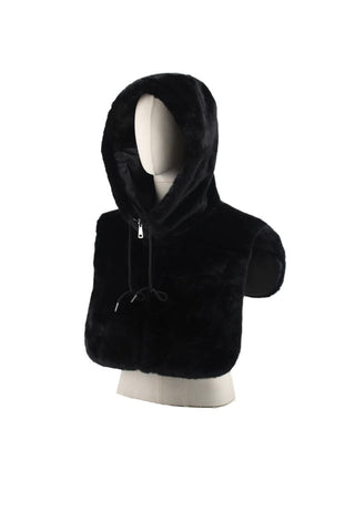 Hooded Fur Accessory 'Black'