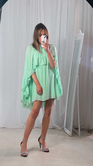 Lucia Frill Dress ‘Green’