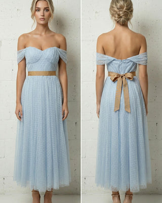 Dorothy Polka Dot Tulle Dress 'Baby Blue'