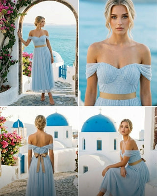 Dorothy Polka Dot Tulle Dress 'Baby Blue'