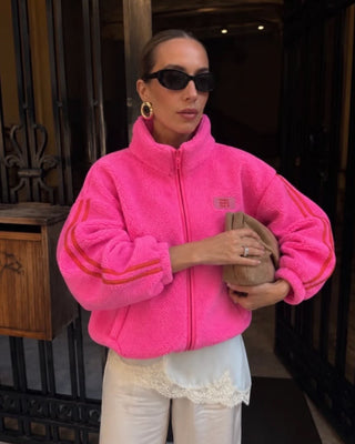 Mika Fleece Sweatshirt 'Neon Pink'
