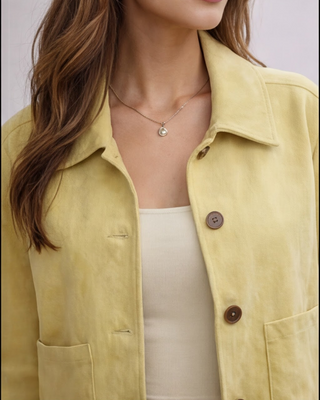 Jay Suedette Jacket 'Lemon'
