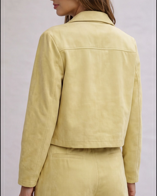 Jay Suedette Jacket 'Lemon'