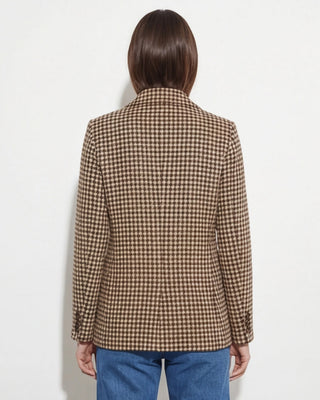 Marigold Houndstooth Blazer 'Brown'