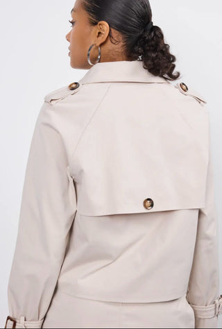 Quinn Utility Jacket ‘Beige/Tortoise Shell'