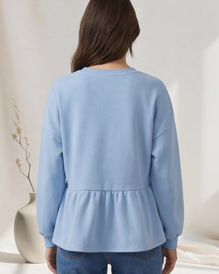 Kay Embellished Sweatshirt 'Baby Blue'