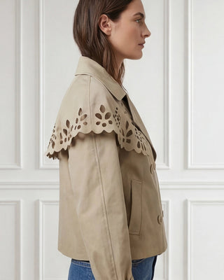 Joyce Cropped Trench 'Beige'