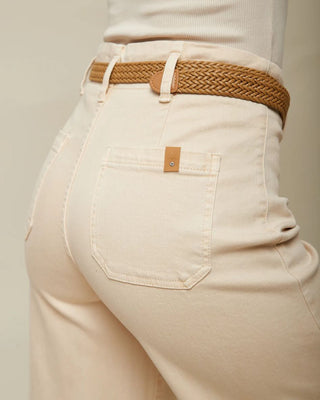 Faye cropped jean ‘Beige’