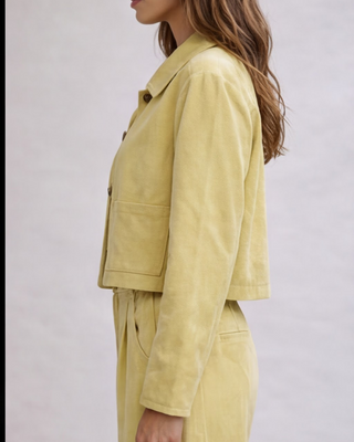 Jay Suedette Jacket 'Lemon'
