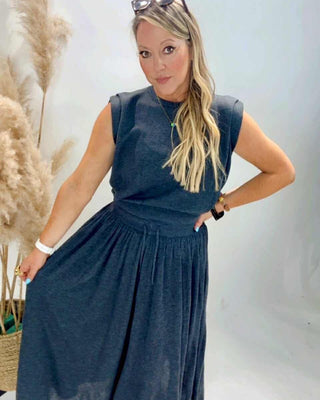 Ella Knit Ensemble 'Charcoal Grey'