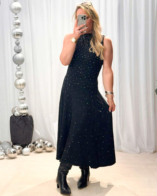 Steph Sparkly Knit Dress 'Black'