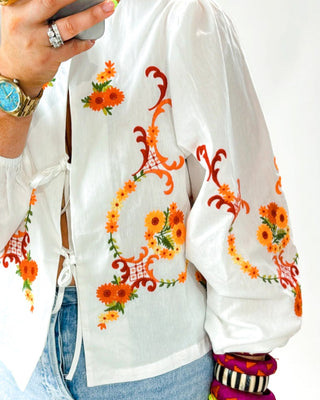 Ida blouse 'Floral'