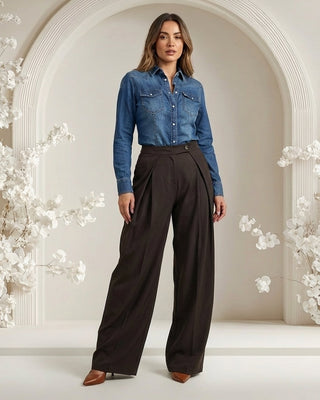 Bloom Trousers 'Dark Brown'