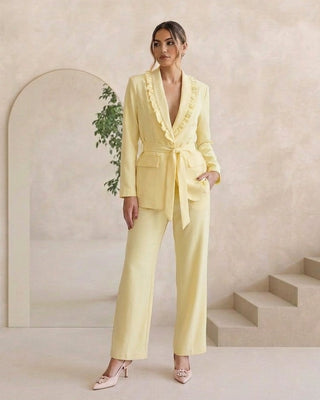 Valeria Frill Blazer Suit 'Lemon'