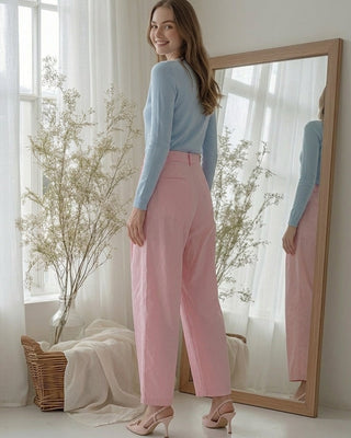 Poppy  Trousers 'Baby Pink'