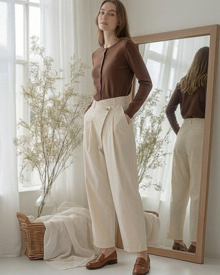 Poppy  Trousers 'Cream'