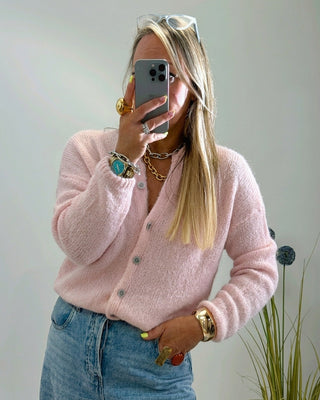 Knit Jordan Cardigan ‘Baby Pink’ (Code: JORDAN99 - 2 Colours for €99)