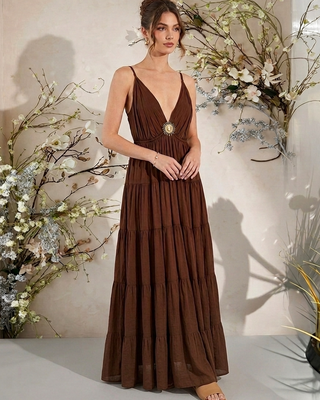 Susie Dress 'Chocolate Brown'