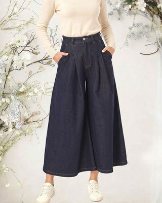 Melinda Wide Leg Jeans 'Dark Denim'